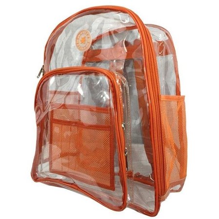BETTER THAN A BRAND Deluxe 17 in. See-through Clear 0.5 mm. PVC Backpack BE31015